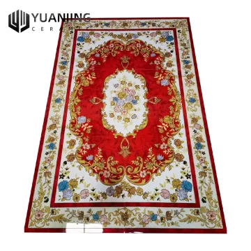 1200x1800mm Golden Porcelain Polished 3D Tiles: Crystal Flower Carpet Design for Luxury Floor Décor
