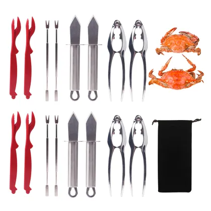 Hot Seller Seafood Tools Oyster Clam Shellfish Opener Kit with PP Handle