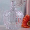 Round Pink/Clear Glass Candy Jar With Glass Lid