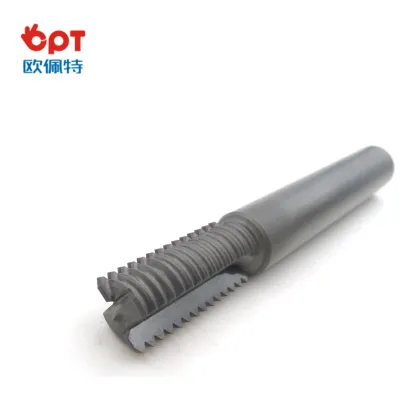 Thread milling cutter PCD tipped milling cutter