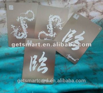 High Standard Metal Cards