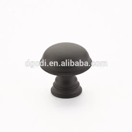 Custom Machining Plain Surface Knob, Knurled Edge Knob, Oil Rubbed Bronze Knob for Furniture Handles