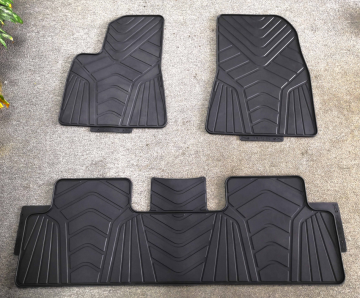 High quality waterproof customized PVC rubber latex car  mats fit for Tesla Model 3