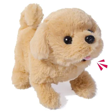 Plush Interactive Golden Retriever Toy: Barking, Wagging Tail, and Perfect for Kids