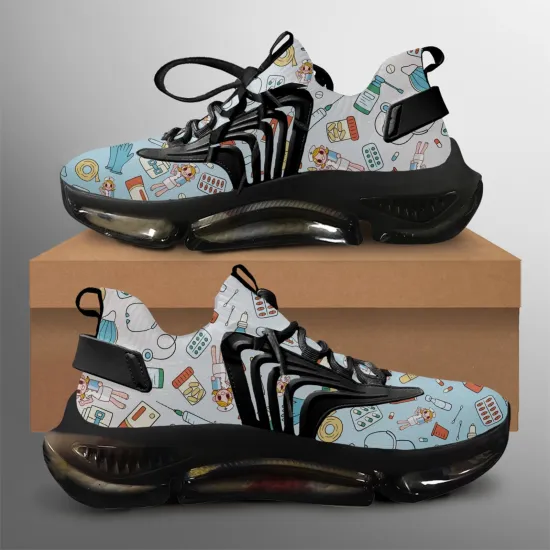 Personalized Nurse Element Printing Customized Air Sneakers for Dropshipping
