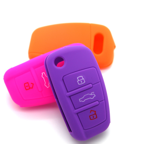 Silicone audi key fob case for A6L