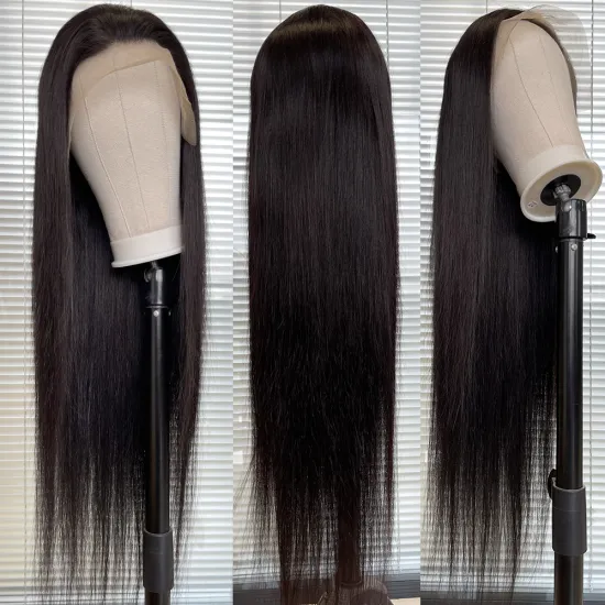 150% density glueless 13*6 transparent lace wig, pre plucked transparent lace frontal wig, invisible hd 13*6 lace front wigs