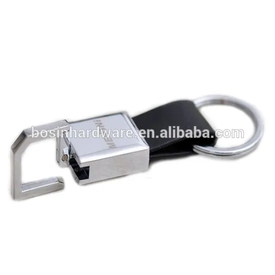 Fashion High Quality Metal Leather Carabiner Keyring