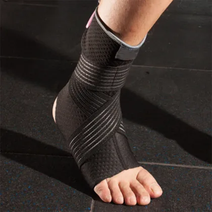 Breathable Neoprene Performance Lace Up Aircast Ankle Brace Ankle Support 3d Compression Sleeve With Strap