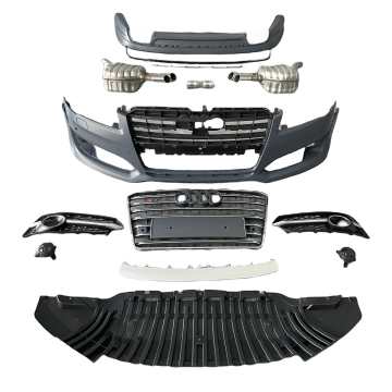 2015-2017 Audi S8 Front Bumper dengan Grill - Mobil Body Kit