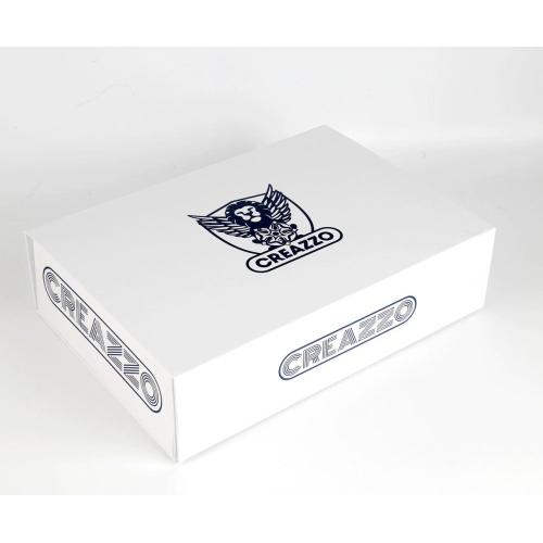 Small cardboard magnet folding white gift box