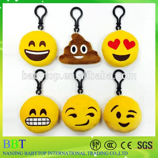 Customs stuffed soft emoji keychain popular cheap mini pillow stuffed plush custom emoji poop                        
                                                Quality Choice