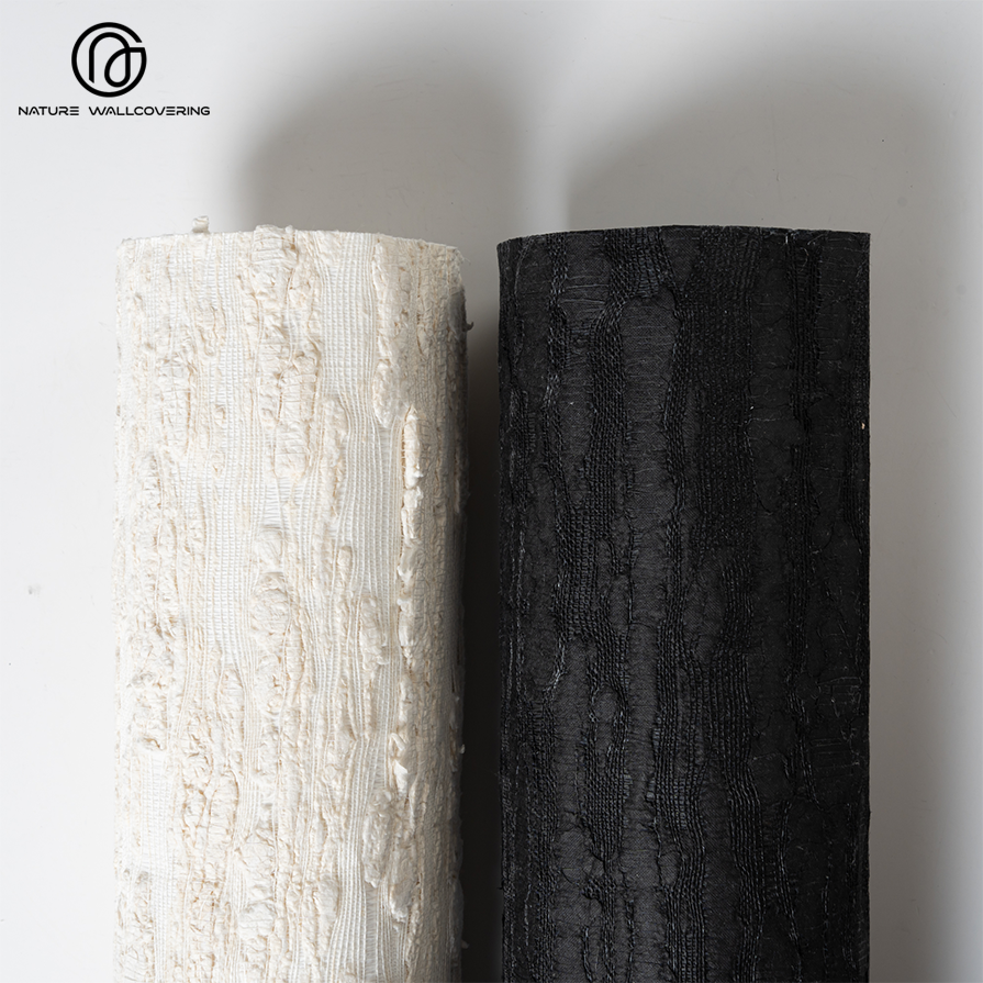 Décor d’art de papier peint de nuage de plante fait à la main