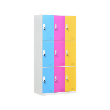 9 Door Chinese Metal Lockers for Cloth Closet and Wardrobe - Manufacturers Selling Online