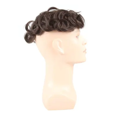 Top quality afro human hair toupee,soft and smooth human hair toupee for men, virgin toupee men wig