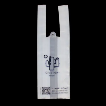 Plastic Disposable Lunch Bags Vest Bag