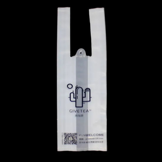 Plastic Disposable Lunch Bags Vest Bag