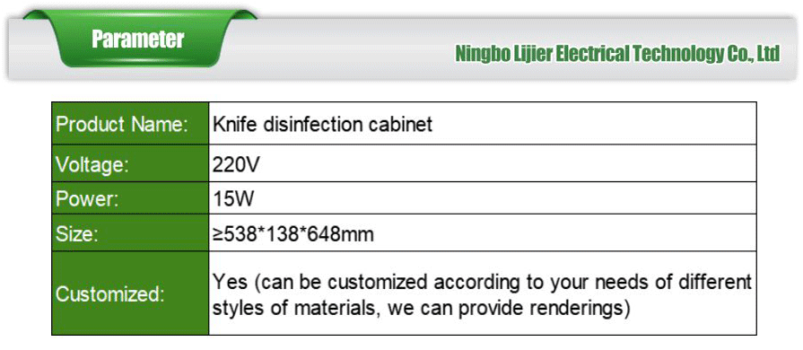 safety limit switch for knife cabinet
