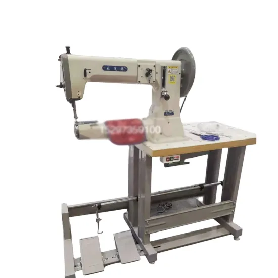 Drum-Type Flat Seaming Machine for Extremely Thick Leather Material