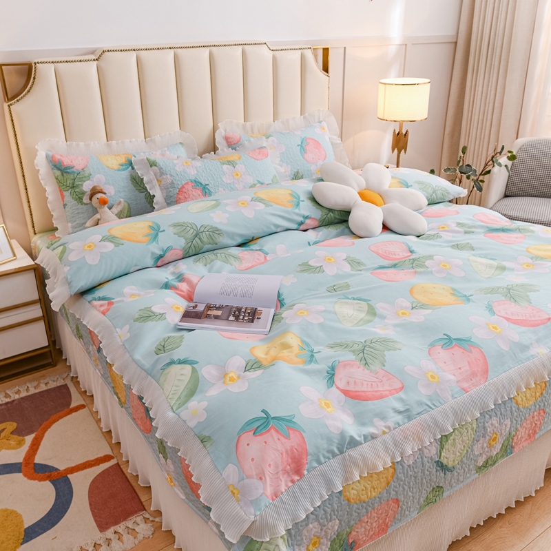 100% microfiber Quilt Bedspread Comforter Bedding Sets