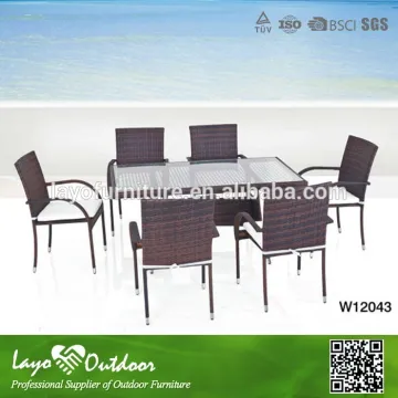 High Environmental Protection Dining Rattan Table and Chair