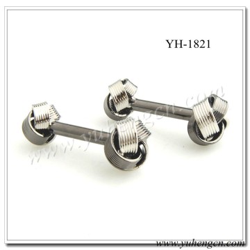 YH-1821 New Special Design Double End Knot Cufflinks