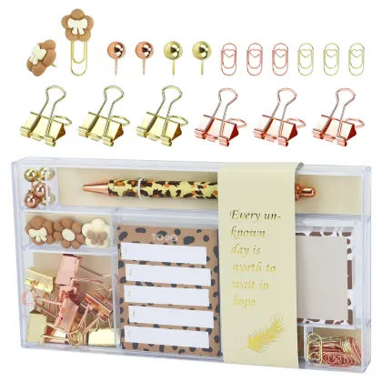 Leopard Print Stationery Gift Set - Desk Organizers & Office Supplies