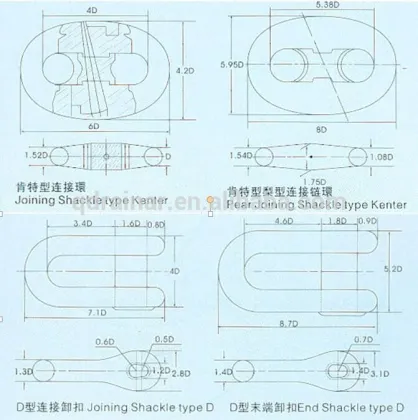 galvanized KS anchor chain fittings