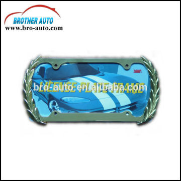 Zinc alloy standard American 310*165mm size custom steel car license plate frame