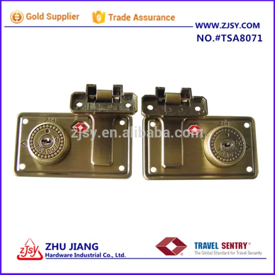 TSA8071 Brush Antique Color Hard Case Travel Lock Part With 2 Keyed Alike