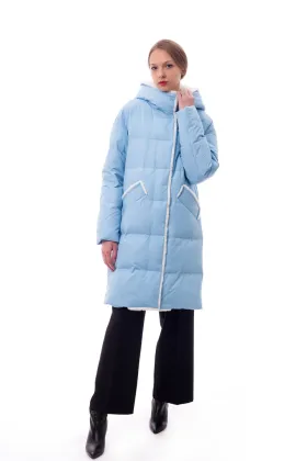 Blue coat Plus size parka