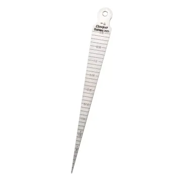 Dasqua Stainless Steel Welding Inspection Taper Gauge - Feeler Gap Measuring Tool (1-60mm)