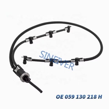 SINEIVER DPF Fuel Injector Return Line Pipe for VW Touareg 3.0 TDI 2002-2010 (059130218H)