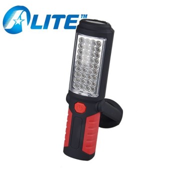 New Plastic Material Magnet AAA Battery Portable LED Work Light with Hook
