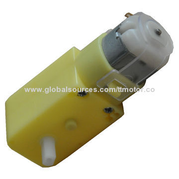 3V Toy Motor with Plastic Geared with 1:120 Ratio, 55rpm