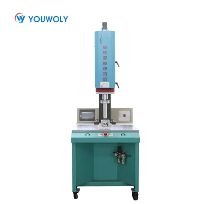 Computerized Rotary Spin Welder for Round Shape Filter Products - Ultrasonic Welding Machine