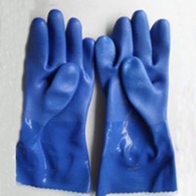 PVC Rough Finished Gauntlet Safety Glove (CE glove)