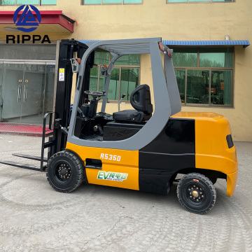 CE Approved 3.5 Ton Four-Wheel Drive Electric Stacker for Rough Terrain