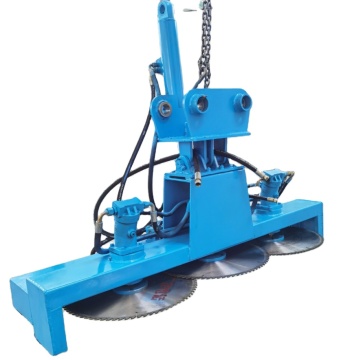 Attachement d'excavateur de coupe-haie hydraulique