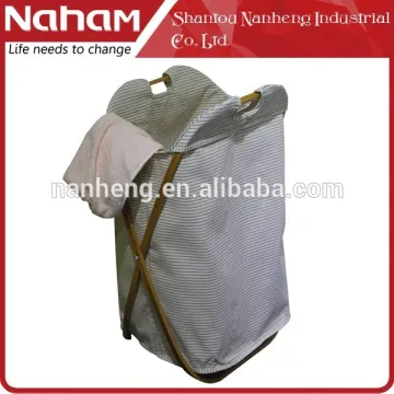 Naham elegant style stripe X shape bamboo decoration Storage rack