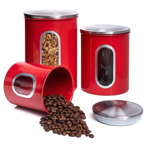 Round Airtight Canisters Set