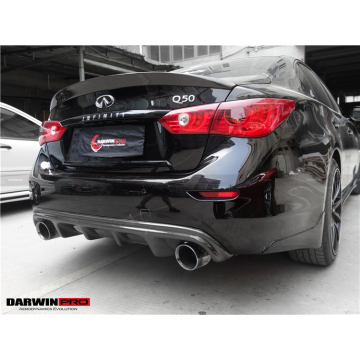 DarwinPRO Carbon Fiber VDE Style Rear Lip Diffuser for INFINITI Q50 Q50L