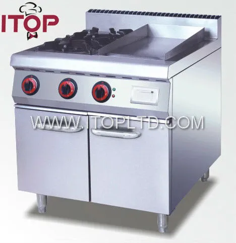 gas burner and griddle/Gas Range kitchen cabinet gas cooker