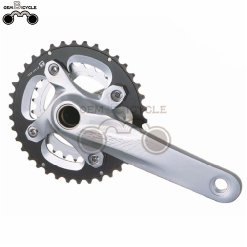 Aluminium yang kuat Crankset MTB bahagian basikal chainwheel kelajuan tunggal