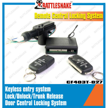 HOT selling multiple function Keyless Entry,remote central locking system with VW flip key remote,433.92mhz,CE passed!