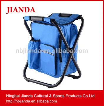 Ninghai jianda Mini Portable ultralight Folding Fishing Chair Outdoor Camping Chair with Cooler Bag
