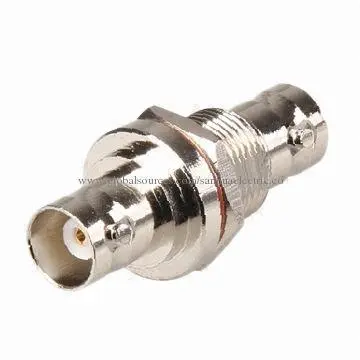 BNC female to BNC female connector, long thread