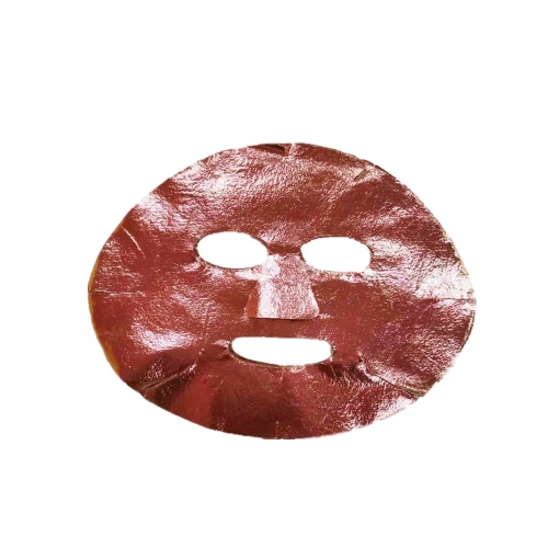 Feuille de masque facial en or rose