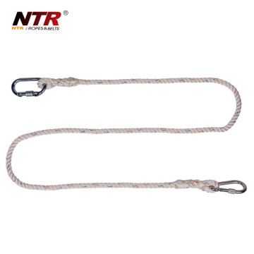 simple single lanyard with two carabiners