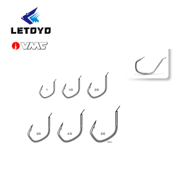 VMC 7117 Hooks de pesca de un solo gancho 1#, 1/0, 2/0, 3/0 para agua salada